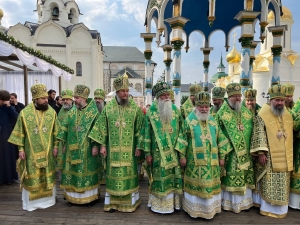 Епископ Пахомий принял участие в торжествах в честь преподобного Сергия Радонежского в Троице-Сергиевой Лавре