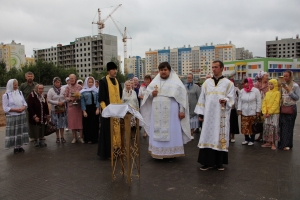 В Нижнекамске помолились о продолжении строительства нового храма