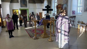 Божественная Литургия в селе Ачи
