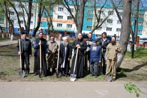 Православные и мусульмане Спасского района вместе посадили деревья