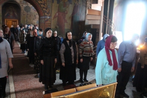 Чтение канона Андрея Критского в Покровском храме Афанасово