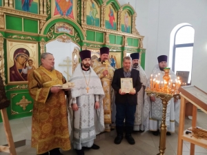 В храме Пресвятой Троицы с. Арбузов Баран впервые состоялось соборное богослужение