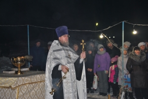 Чин Великого освящения воды в с. Три Озера Спасского благочиния