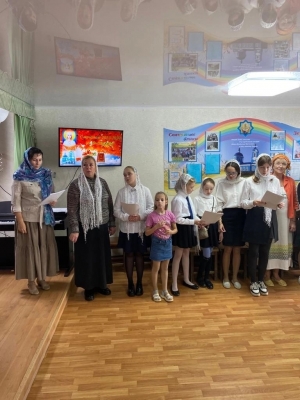 Состоялось торжественное открытие нового учебного года в воскресной школе с. Большое Афанасово