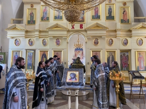 На архиерейском подворье храма св. прав. Иоанна Кронштадтского пос. Красный Ключ состоялось соборное богослужение духовенства Чистопольской епархии