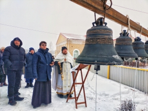  Освящение колоколов состоялось в с. Елантово