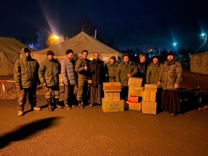 Представители Чистопольской епархии передали мобилизованным военнослужащим из Нурлатского района медикаменты, теплые вещи и продукты