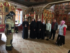 В Свято-Авраамиевском храме г. Болгара прошла подготовка к пожарно-тактическому учению