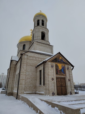 Работы по благоукрашению храма Рождества Христова города Нижнекамска продолжаются