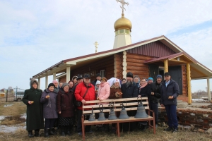 В храме свт. Николая Чудотворца с. Березовая Грива Алексеевского благочиния совершено освящение колоколов