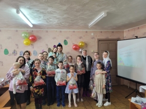 В воскресной школе при Свято-Троицком храме с. Чистопольские Выселки прошел пасхальный утренник