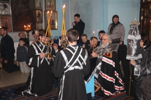 Епископ Пармен совершил чтение Великого канона в храме Спасского благочиния 