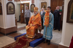 Архиерейское богослужение в Черемшанском благочинии