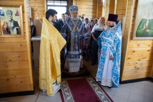 Богослужение в храме преподобного Сергия Радонежского с. Чув. Майна