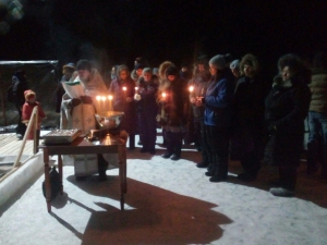 Праздник Крещения Господня в храме Св. Николая Чудотворца с. Хузангаево