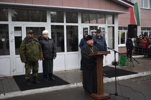 Священнослужитель Алькеевского благочиния принял участие в отправке мобилизованных военнослужащих