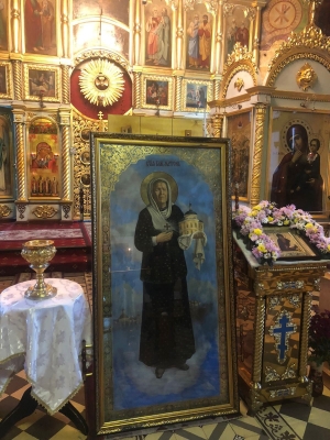 В Чистополь доставили икону с частицей мощей Блаженной Матроны Московской