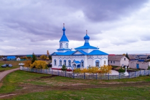 В храме Преображения Господня села Биляр-Озеро отремонтировали колокольню