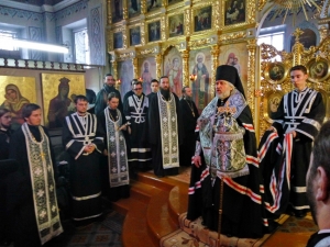 В Прощёное воскресенье в Никольском кафедральном соборе состоялось вечернее Богослужение с чином прощения