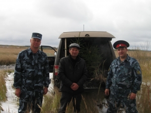 Казаки приняли участие в высадке деревьев на чистопольском кладбище